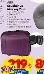 ABS SEYAHAT VE MAKYAJ VALİZ